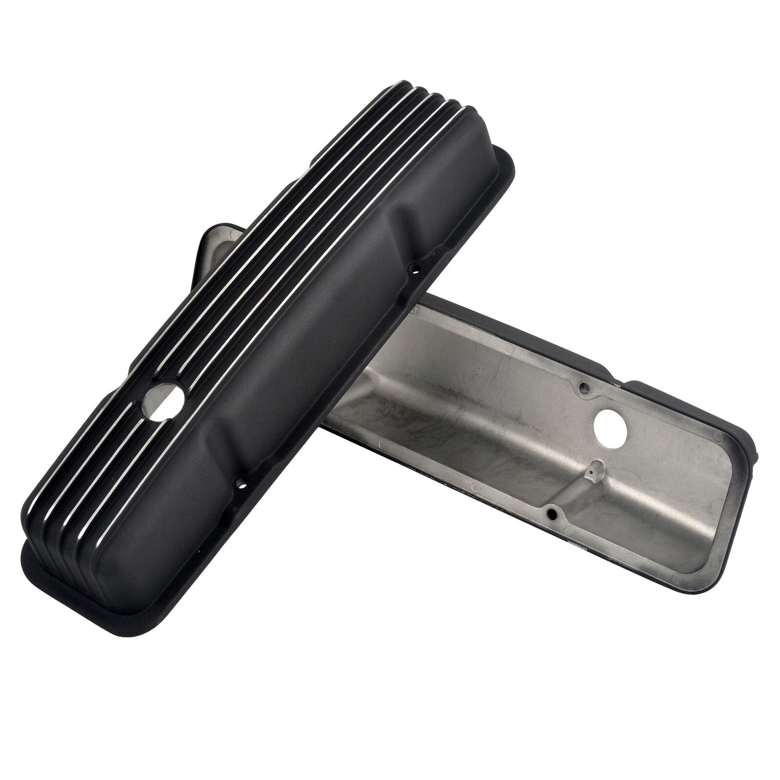 Short Valve Covers & 15" Oval Air Cleaner for Chevy SBC (1958–1986)