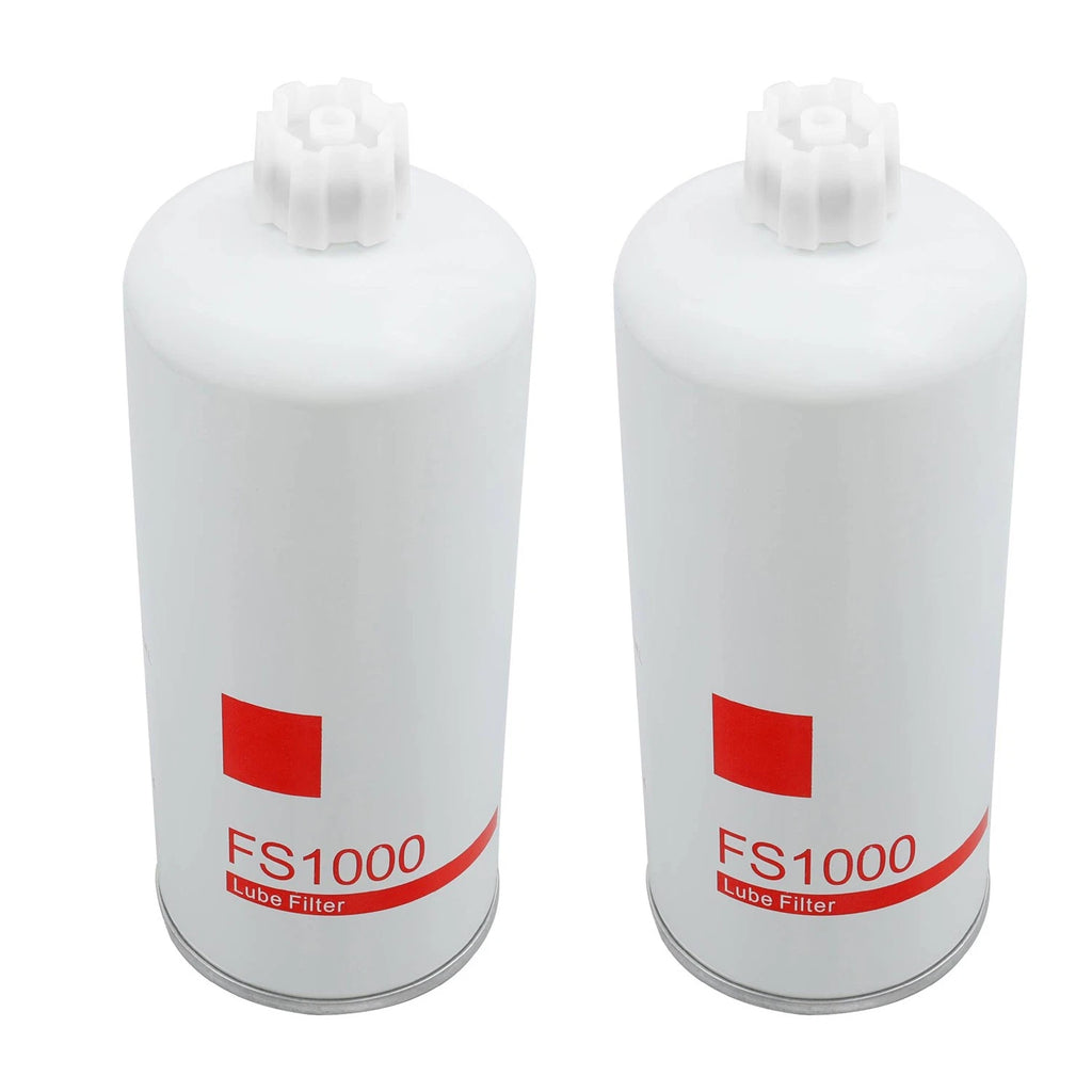 2X FS1000 Fuel Filter Water Separator for Fleetguard Cummins 3329289 2568753
