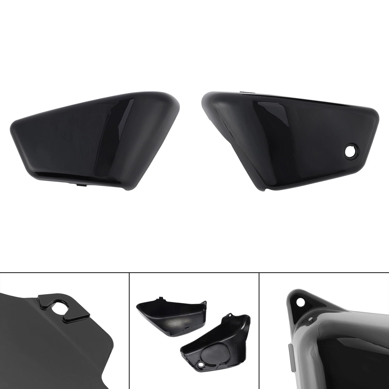Battery Side Cover for Honda Magna VF 250 (1995–2006) Black