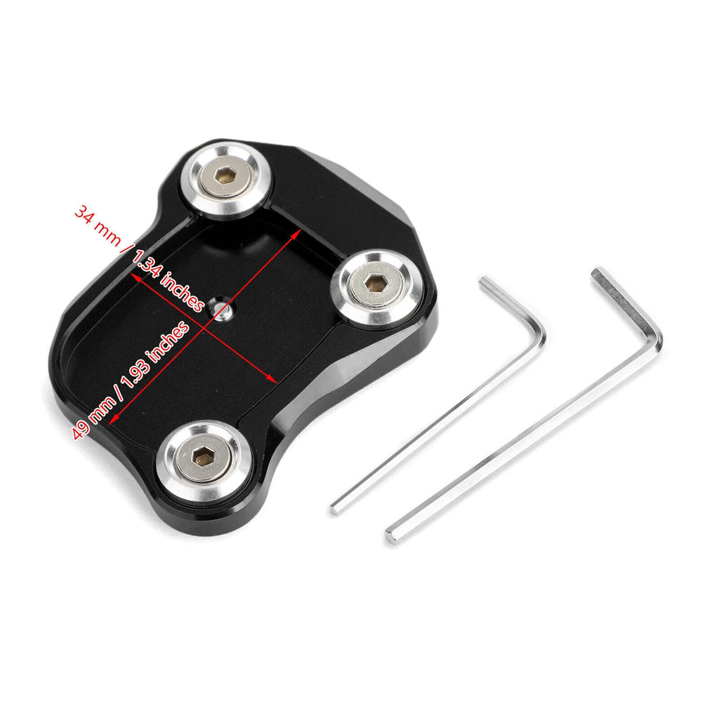 Kickstand Sidestand Enlarged Plate Pad for Honda CB650F CBR650F (2014–2018) Black T9