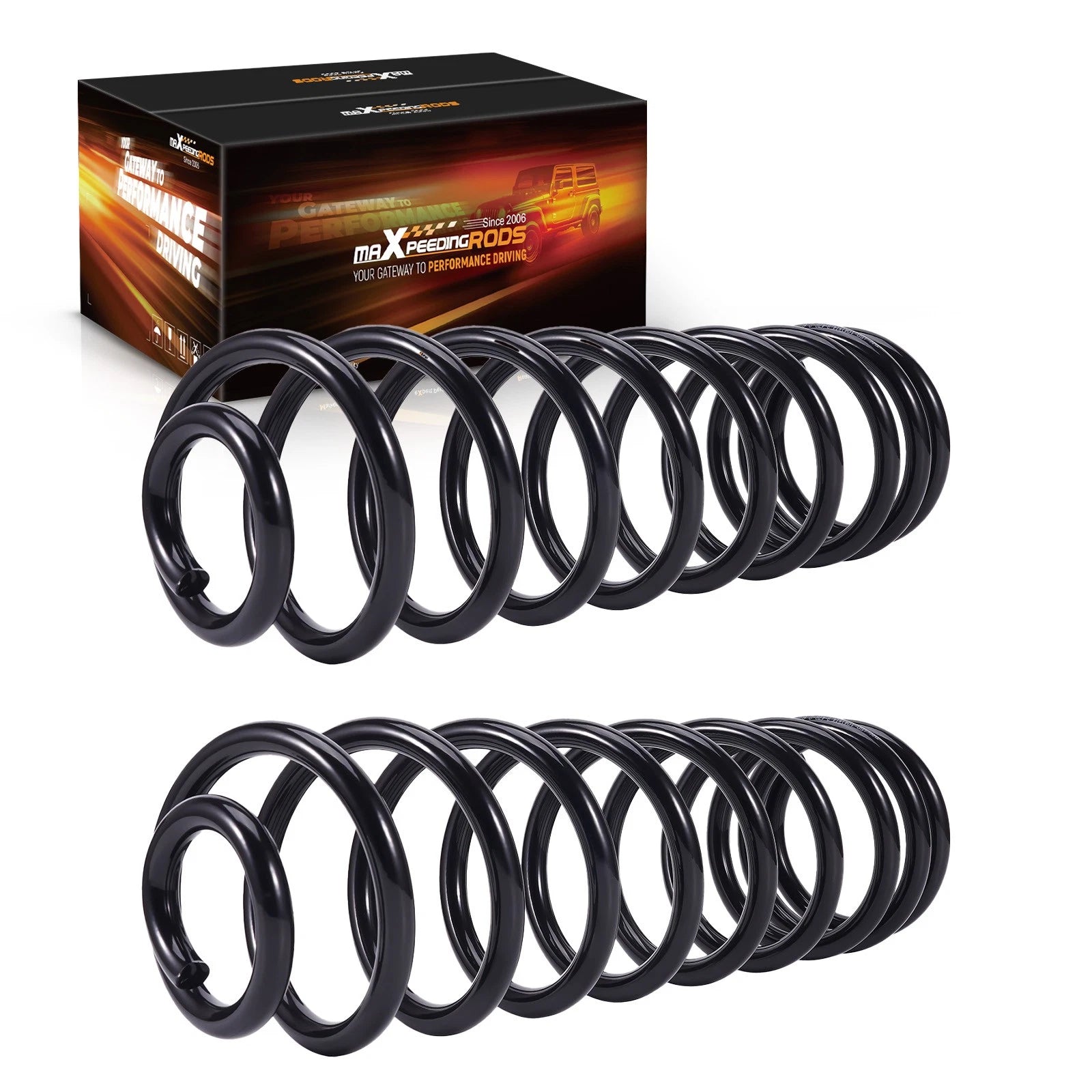 Rear 3.5" Lift Kit Coil Springs for Jeep Wrangler JK (2007–2018) Pair