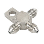 3AN AN3 Stainless Steel 3-Way Male Tee Fitting Adapter for Brake Clutch Hose