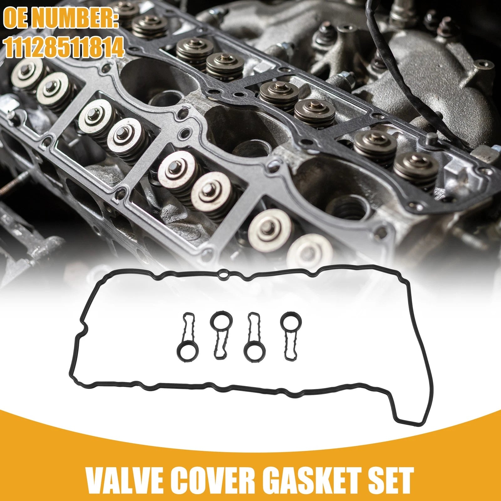 Set of 1 Engine Valve Cover Gasket for BMW 1 Series (2004–2013) No. 11128511814