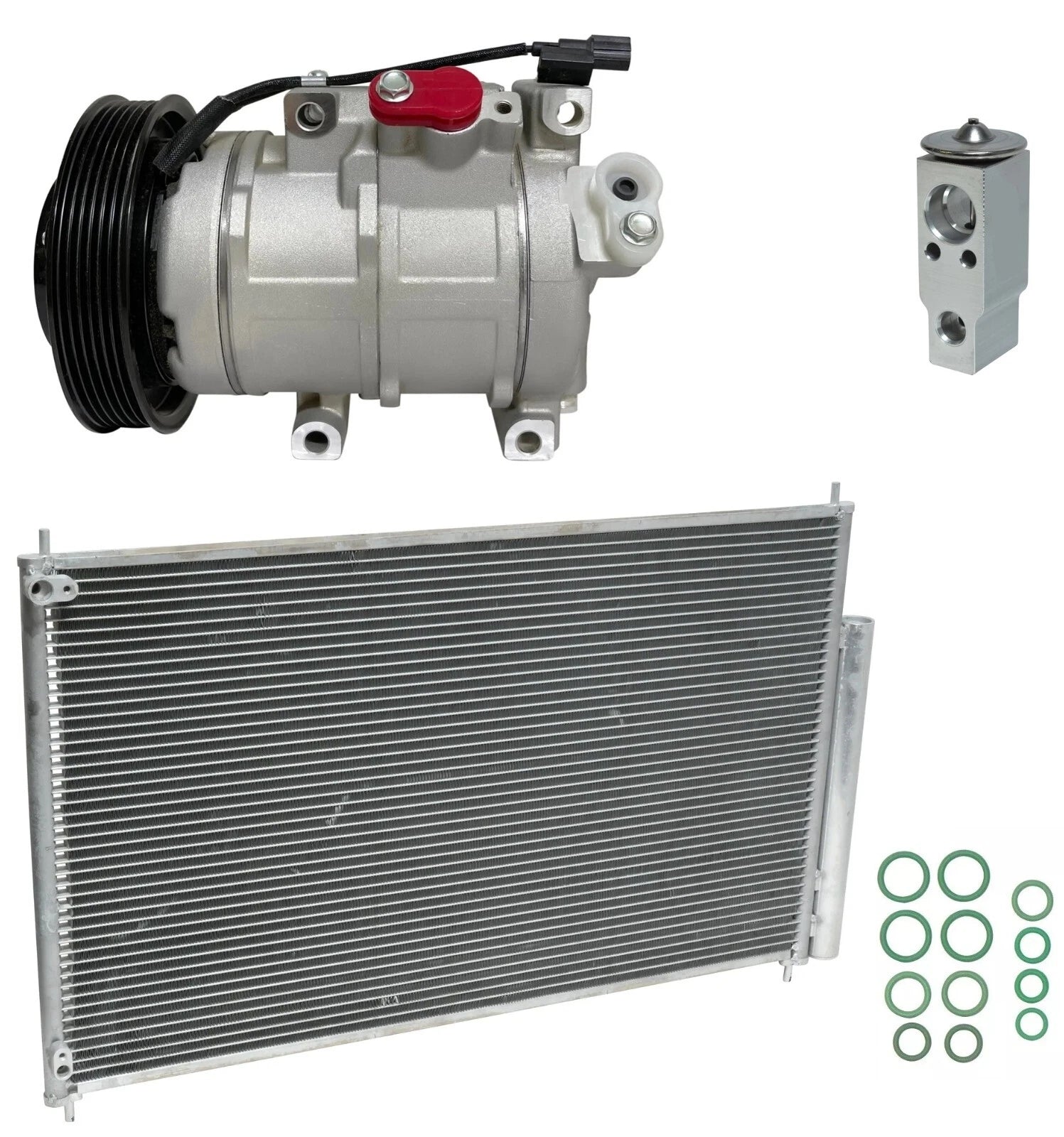 AC Compressor Kit With Condenser Replacement for Honda Pilot 3.5L (2015–2018)