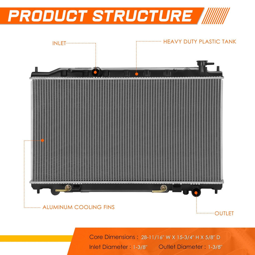 Aluminum Core Cooling Radiator for Nissan Maxima (2007–2008) DPI-13005