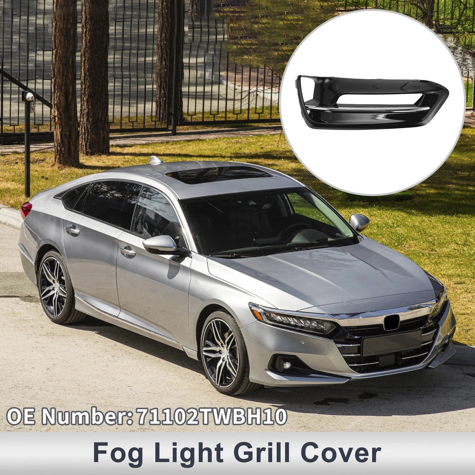 1pc Fog Light Grill for Honda Accord (2018–2020) No. 71102TWBH10