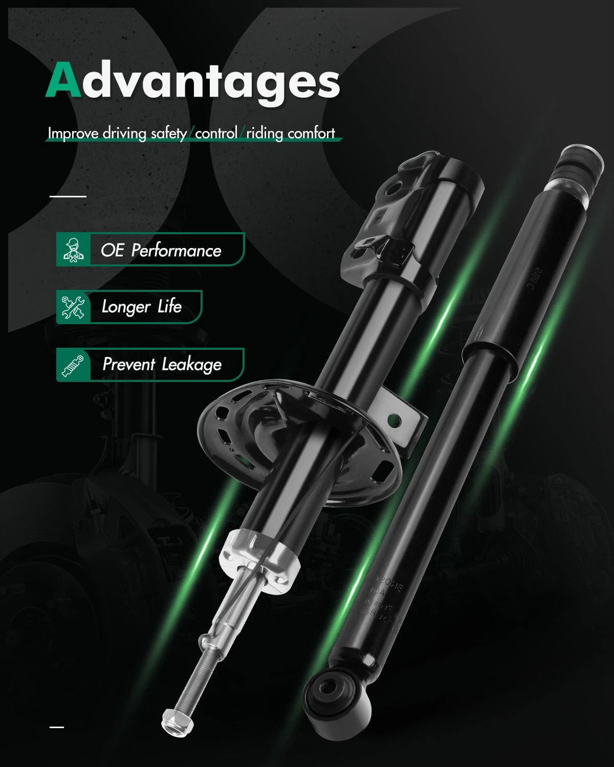 Full Set of Shocks Struts for Honda Fit (2007–2008)