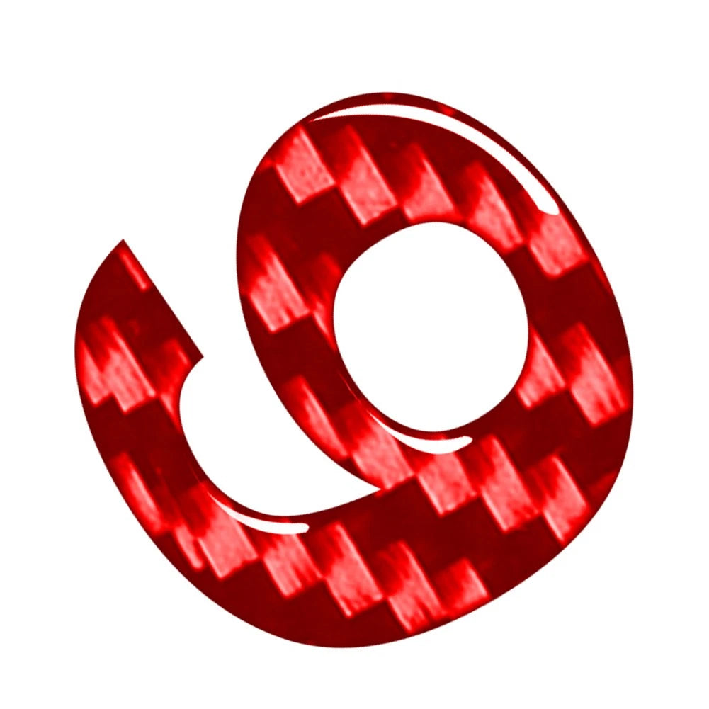 Carbon Red Door Wall Window Badge Emblem Decals Stickers #9 for