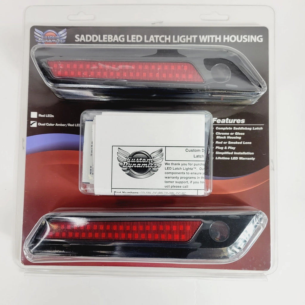 Latch Light for Harley Saddlebag (2014–2023) - Dual Color Red & Black