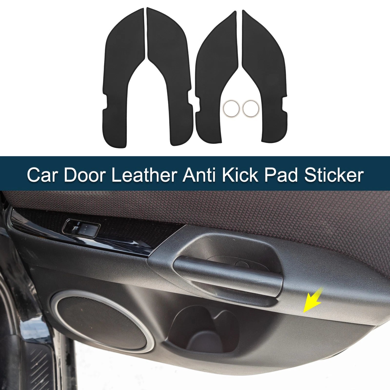 Set of 1 Car Door Leather Anti Kick Pad Sticker for Mercedes-Benz E Class (2021)