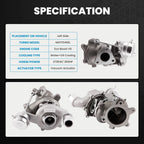 Turbocharger for Ford Explorer Taurus Lincoln V6 3.5L (2006–2010) 790317 Left Side