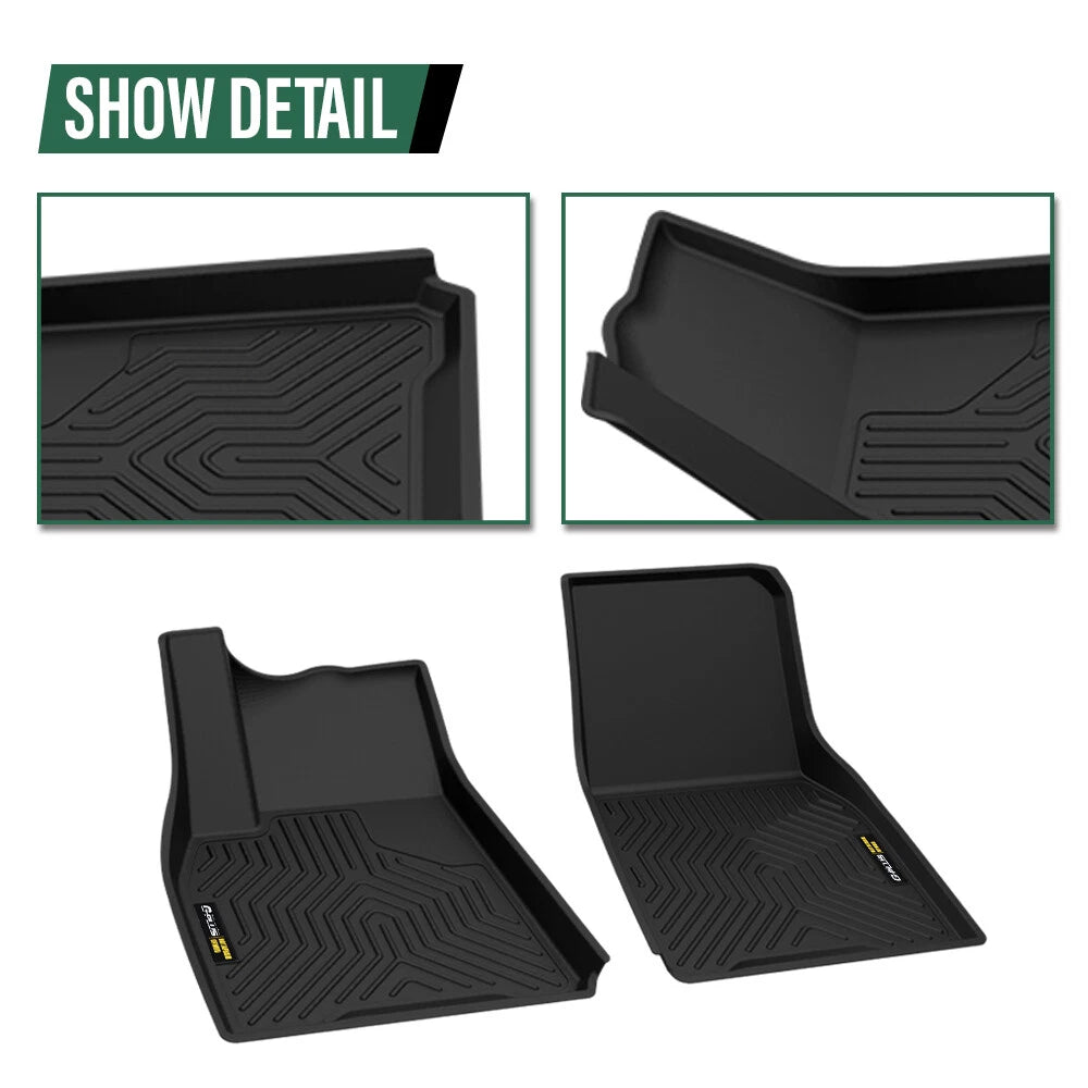 All Weather TPE Floor Mats for Tesla Model Y (2020–2024)