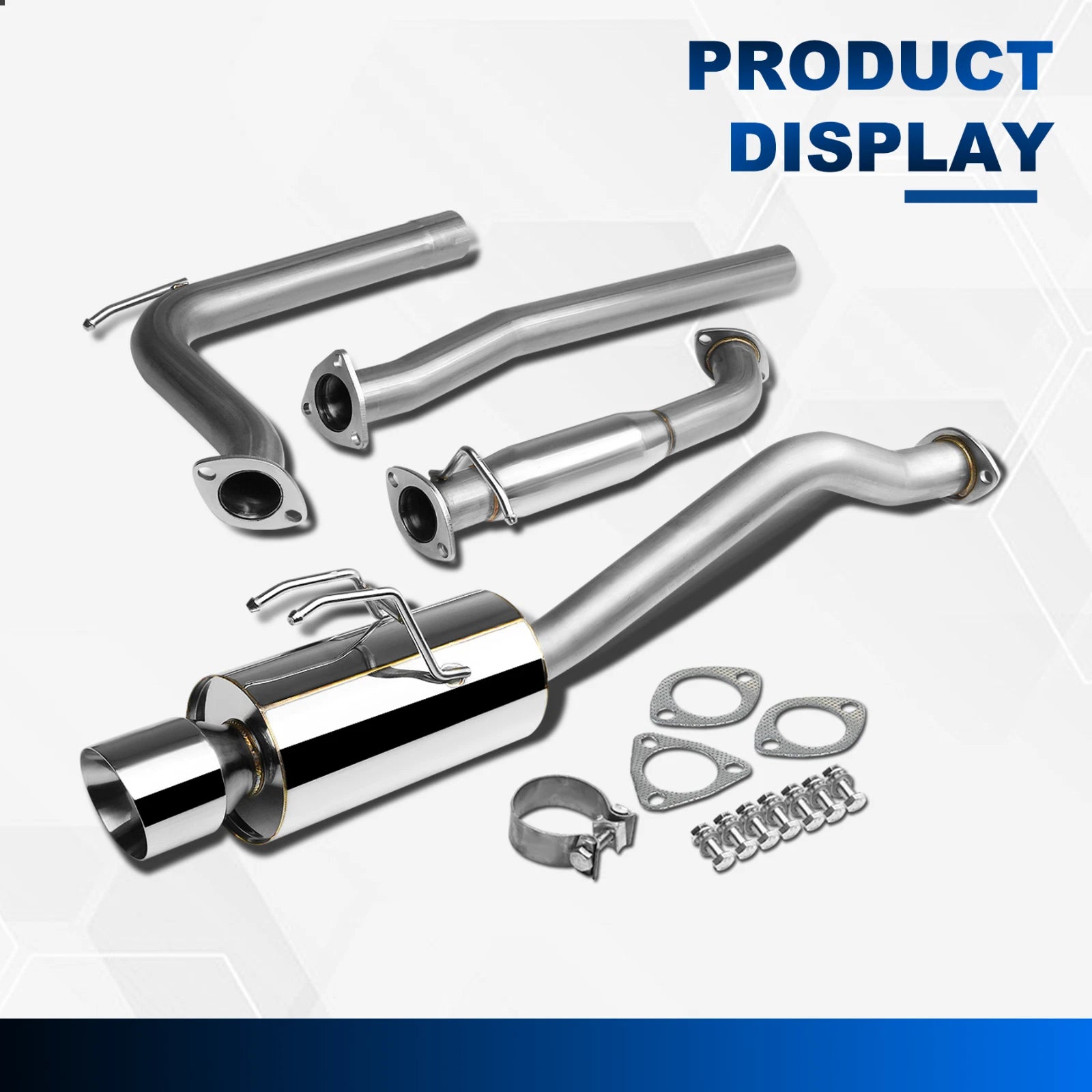 Catback Exhaust System for Honda Civic Si 4DR FB (2012–2015) K24 4" Tip