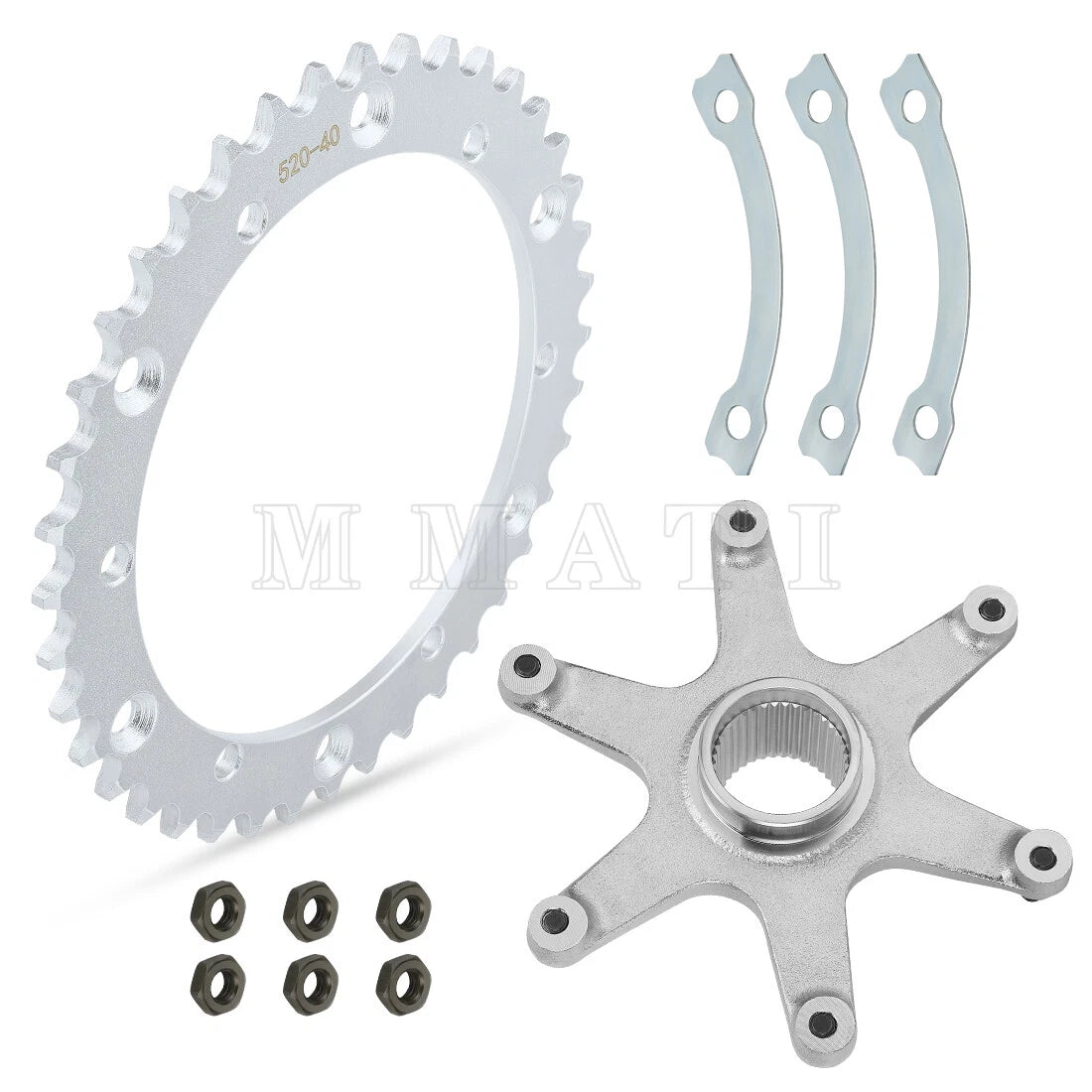 Rear Sprocket & Sprocket Hub Assembly for Yamaha Raptor 660R (2001–2005)