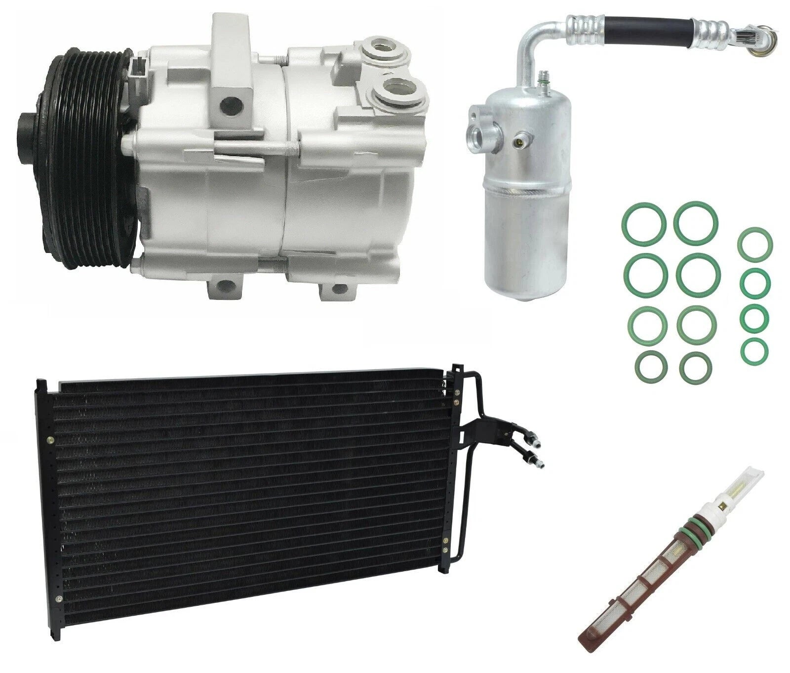 A/C Compressor Kit With Condenser for Ford F-250 5.4L (1998–1998)