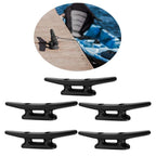 Set of 5 Deck Cleats for Boat Dock Rope (4")