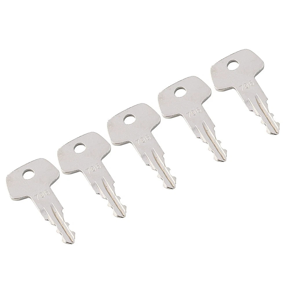 5PCS Fuel Cap 706 Key for Liebherr Heavy Equipment Model J2