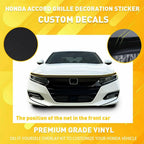 Chrome Delete Blackout Overlay for Honda Accord Sedan (2018–2020)