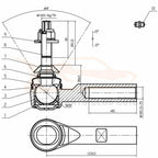 Set of 6 Tie Rods & Lower Ball Joints for Ford Expedition (2003–2004)