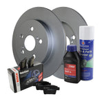 Rear Brake Kit 259mm Rotors & Bosch Ceramic Pads for CT200h, Corolla, Matrix, Prius (2011–2013)
