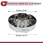 Wheel Center Caps for Dodge - Chrome Silver Tone Plastic (No.68081010AA)
