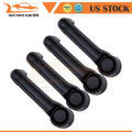 Set of 4 Black Exterior Door Handles for Jeep Liberty (2008–2012)