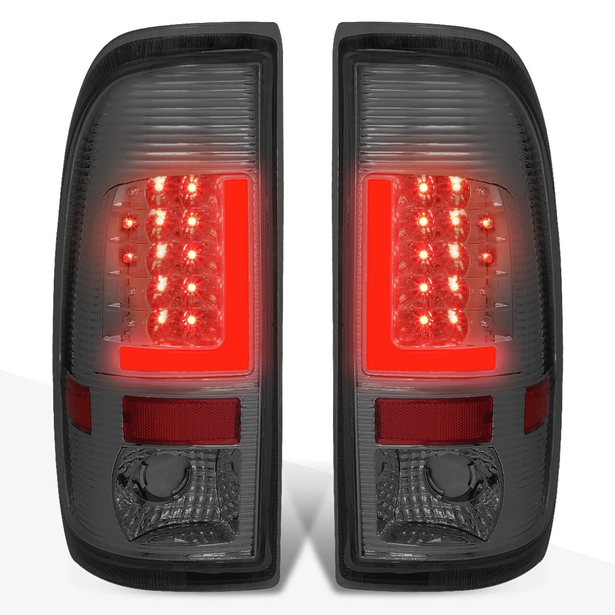 3Pcs Cab Roof Running Light Smoked Housing Blue LED for Silverado Sierra (2007–2013)