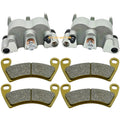 Rear Left Right Brake Caliper & Pads for Polaris Ranger 800 6x6 (2010–2017)