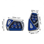 Non-Slip Gas Brake Pedal Pad Cover for Universal Fit (Car Accessories)