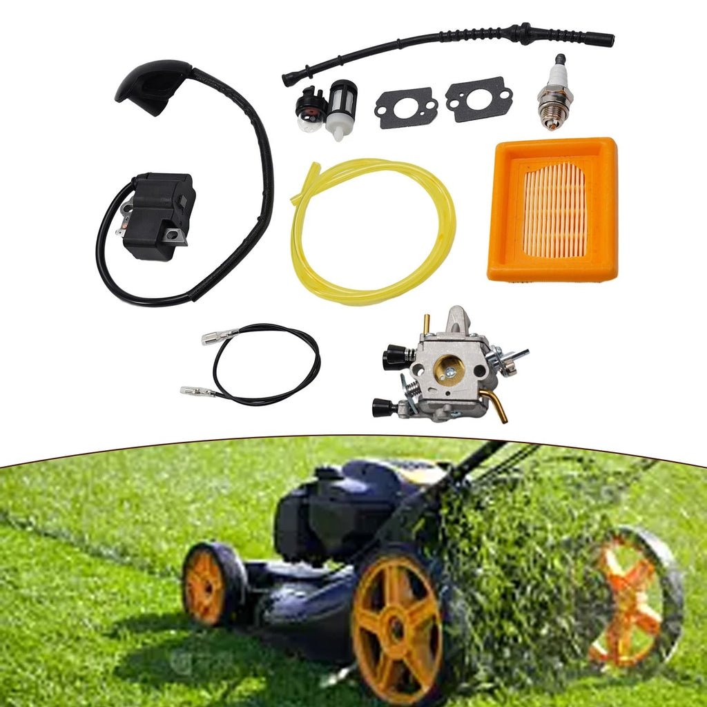Carburetor Kit with Gasket, Air Filter, Ignition Coil for