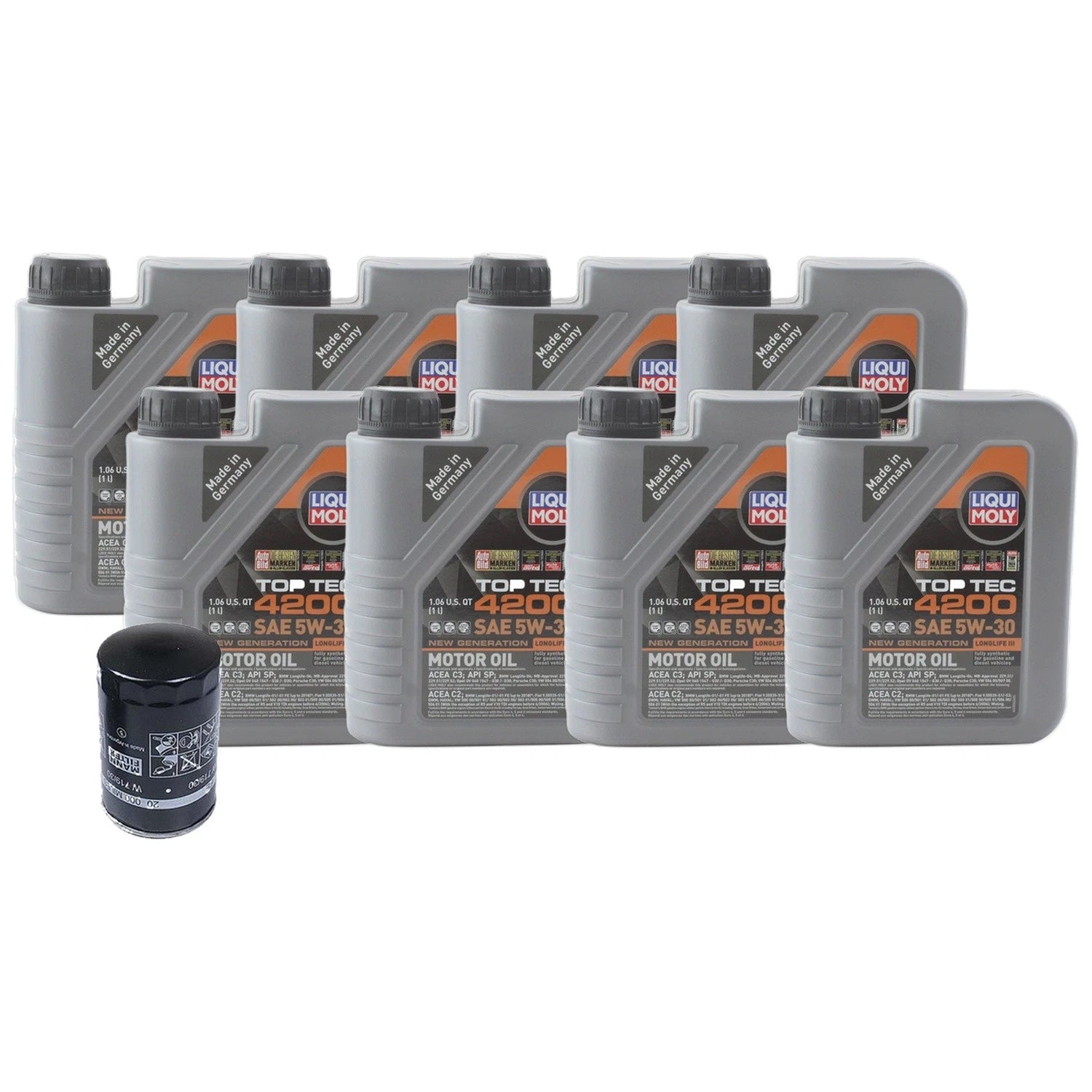 Liqui Moly Top Tec 4200 5W-30 Engine Oil Change Kit for Audi RS6 (2003–2010)