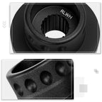 Set of 20 Black Open End Cone Hex Wheel Lug Nuts for JDM Vehicles
