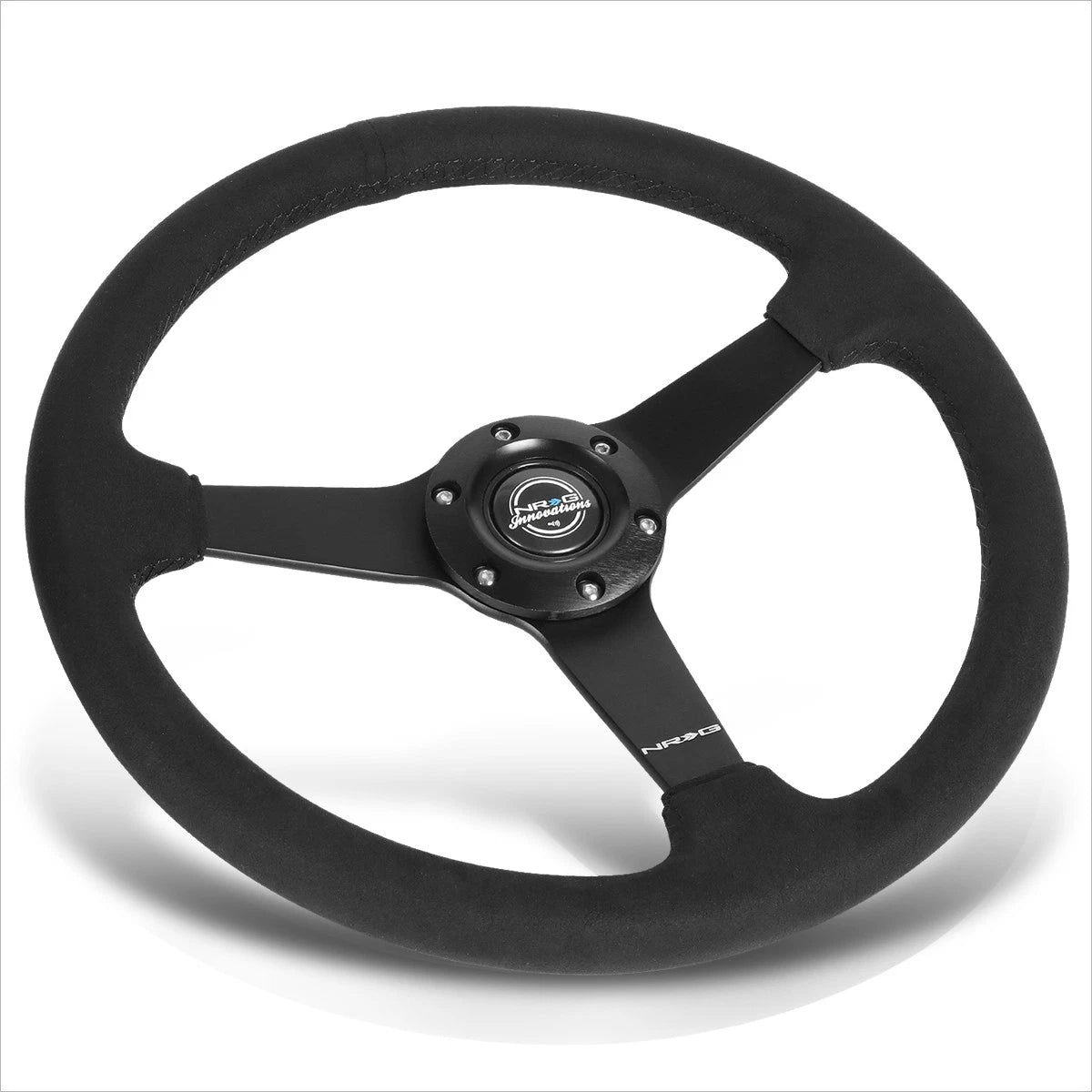 RST-037MB-SA Aluminum 350mm Deep Dish Racing Steering Wheel for Universal