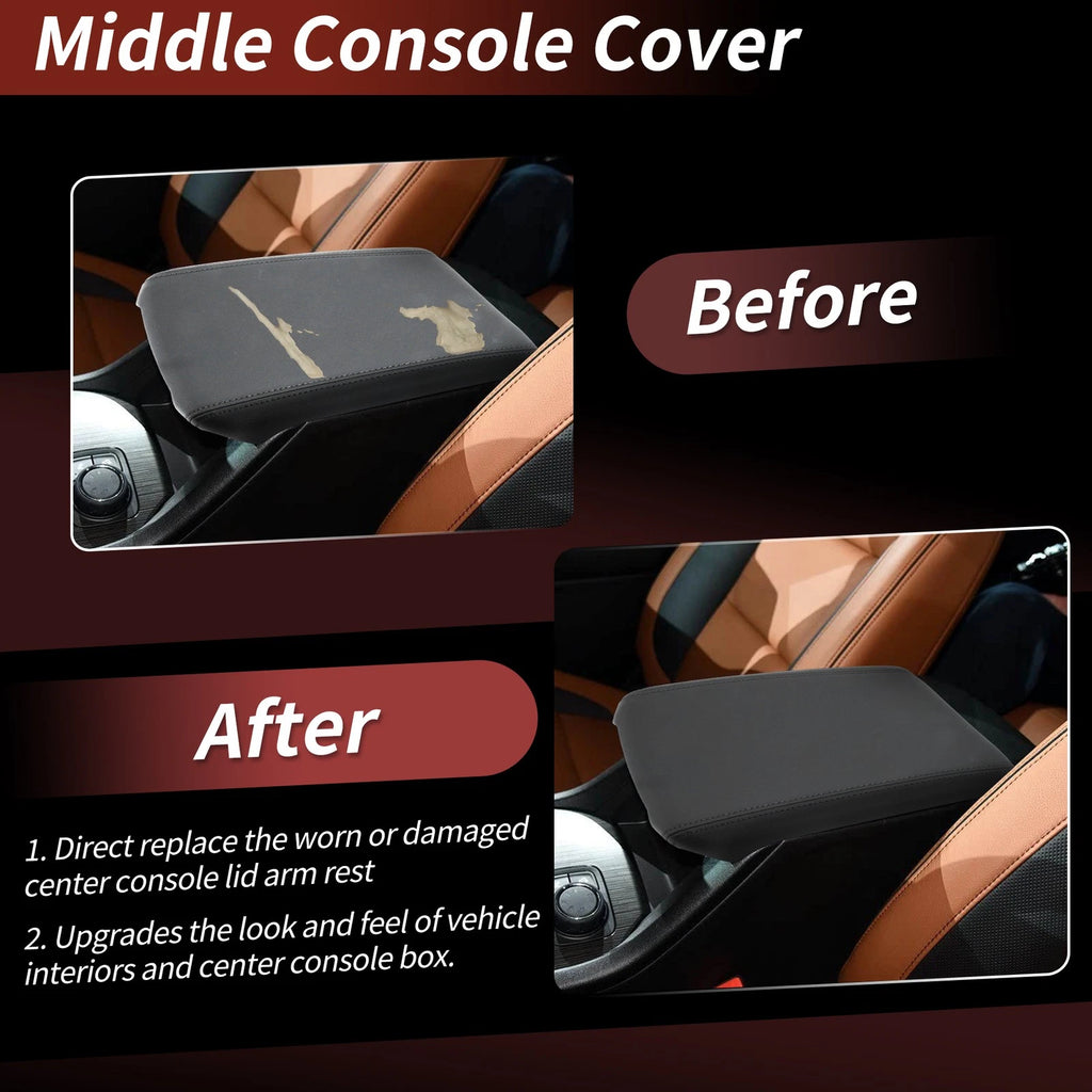 Center Console Armrest Lid for Chevy Traverse, GMC Acadia (No. 22905370) Black