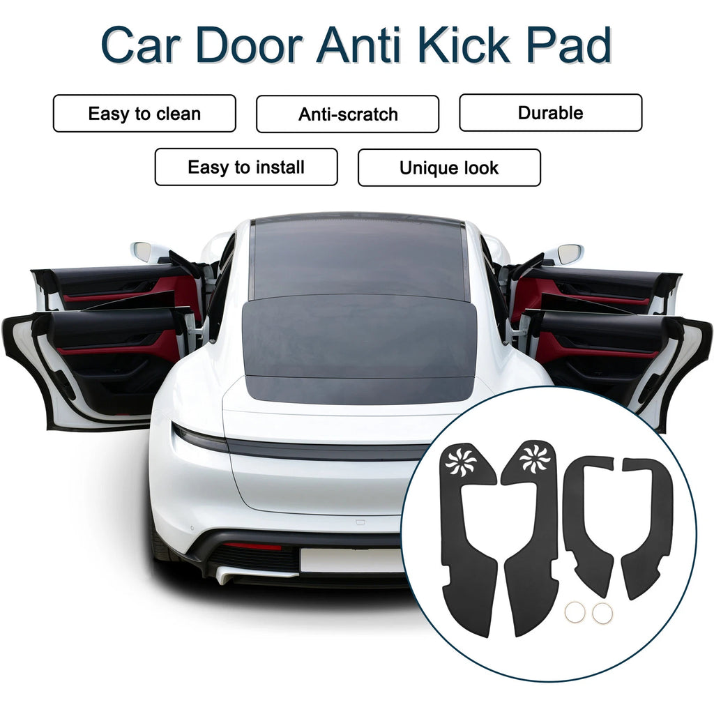 Set of 1 Car Door Anti Kick Pad Protector for Lexus ES (2013–2021) Black