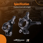Front Steering Knuckle Assembly Pair for Mitsubishi Outlander (2007–2018) 3870A008