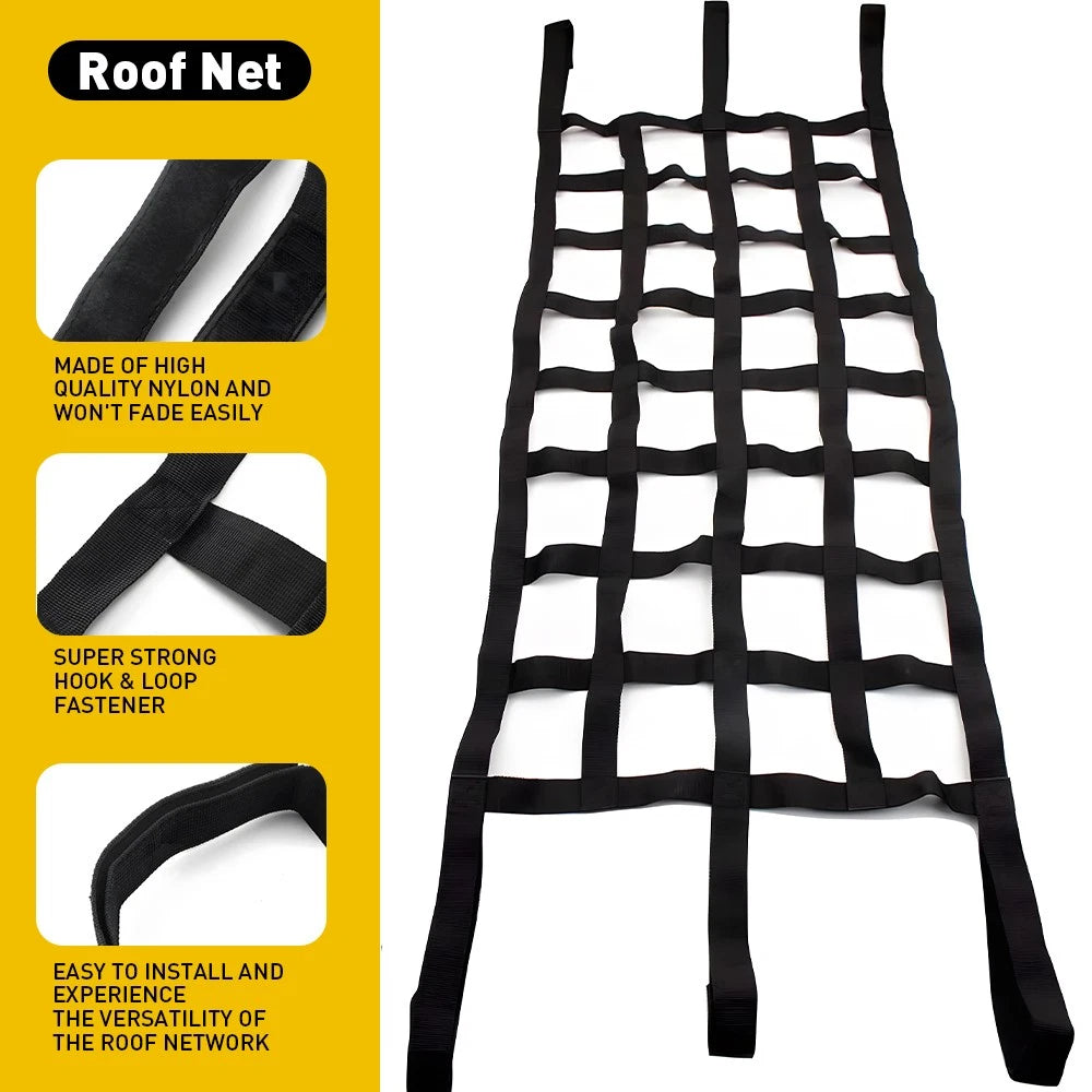 Cargo Net for Jeep Wrangler YJ TJ JK JL JT (1987–2023)
