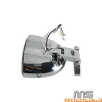 Chrome Universal Wave Dual Hi/Low Beam Headlight for Harley Chopper Softail Dyna