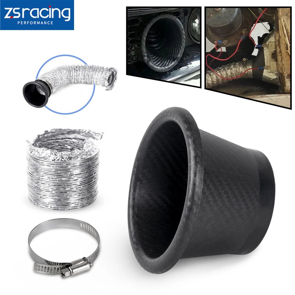 Turbo Air Intake Pipe Funnel Kit for Universal Car