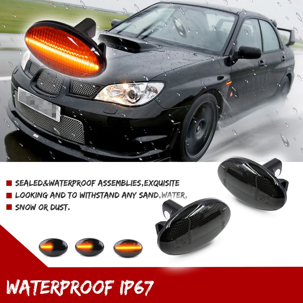 Dynamic LED Side Marker Blinker Lights for Subaru Liberty Forester Impreza