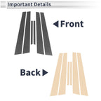 6 Pcs Door Pillar Window Trim for Mazda 6 (2003–2007) Carbon Fiber Black