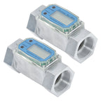 2X Digital Turbine Flow Meter 1.5" for Liquid Flow Measurement