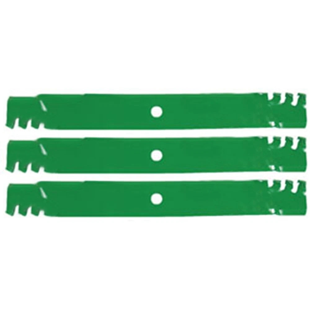 Set of 3 Mulching Blades for John Deere AM102402 AM38314 M141786