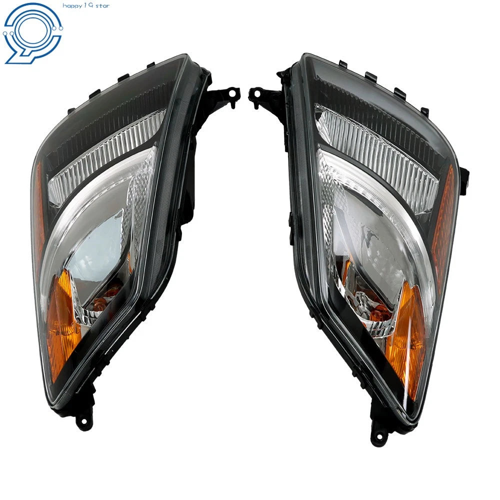 Set of 2 Black Halogen Headlights for Toyota Prius (2006-2009)