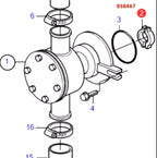 Cross Piece Coupling Companion Flange for Volvo Penta (18-3175, 858467, 12852)