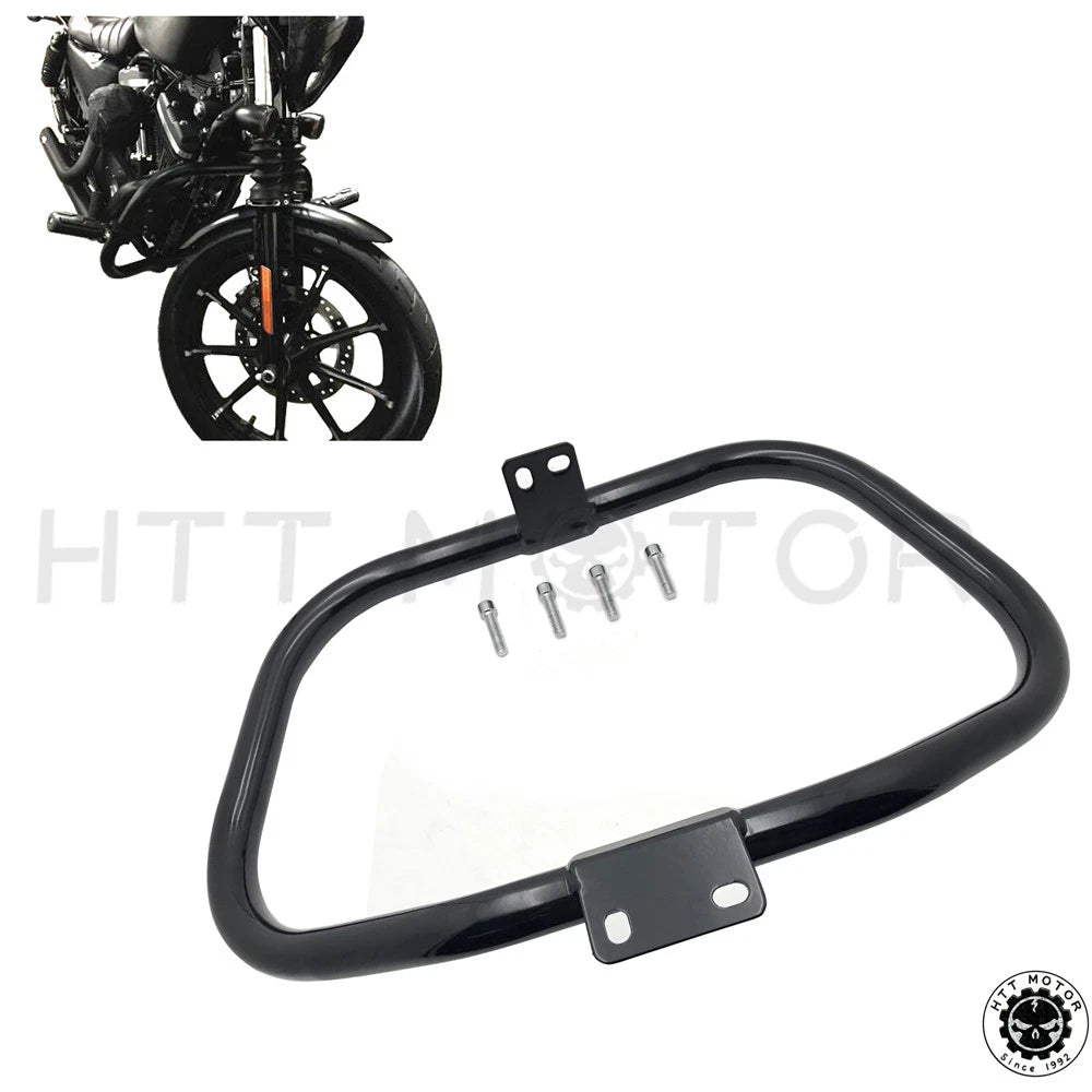 Black Engine Guard Crash Bar for Harley Sportster XL 883 1200 (2004–Present)