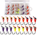 18pcs Glow in the Dark Jig Head Hooks for Panfish Pike