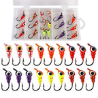 18pcs Glow in the Dark Jig Head Hooks for Panfish Pike
