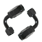 2X 90° Degree Swivel Hose End Fitting Adaptor for Fuel Oil AN8