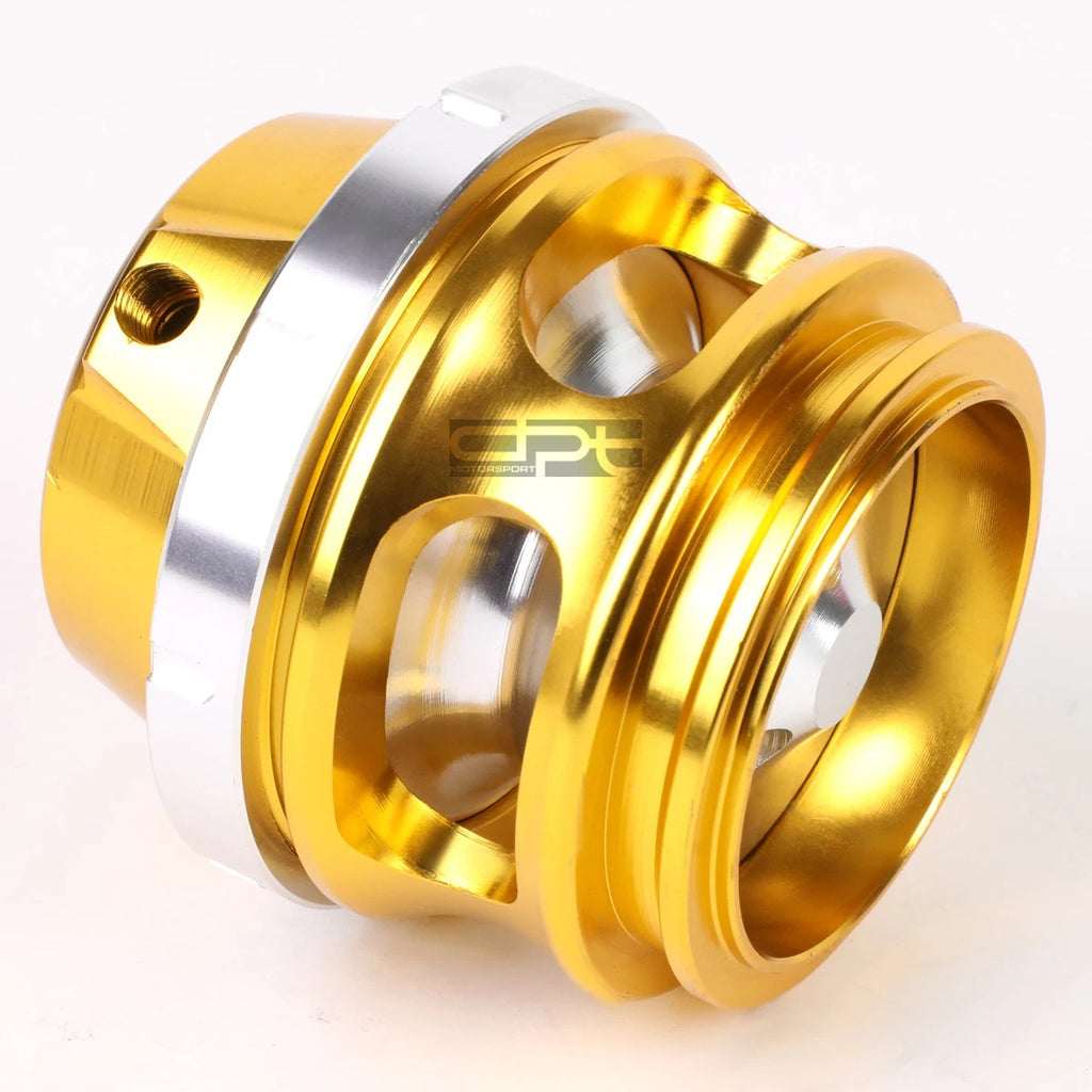 50MM Turbo Universal V-Band Aluminum Blow Off Valve (Gold, Spring, Flange)